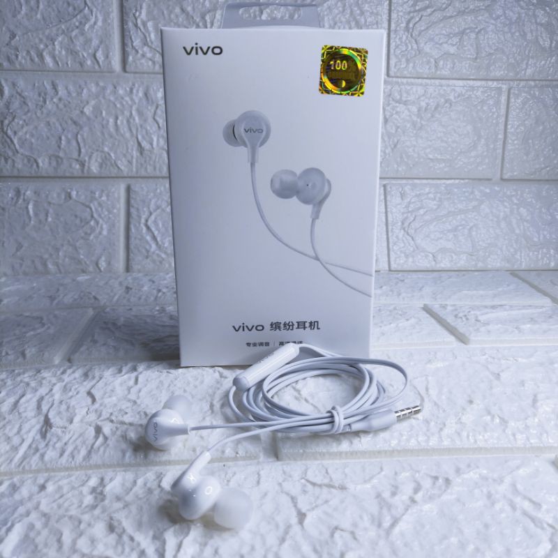 [New] Headset Vivo Original 100% Jack 3.5mm