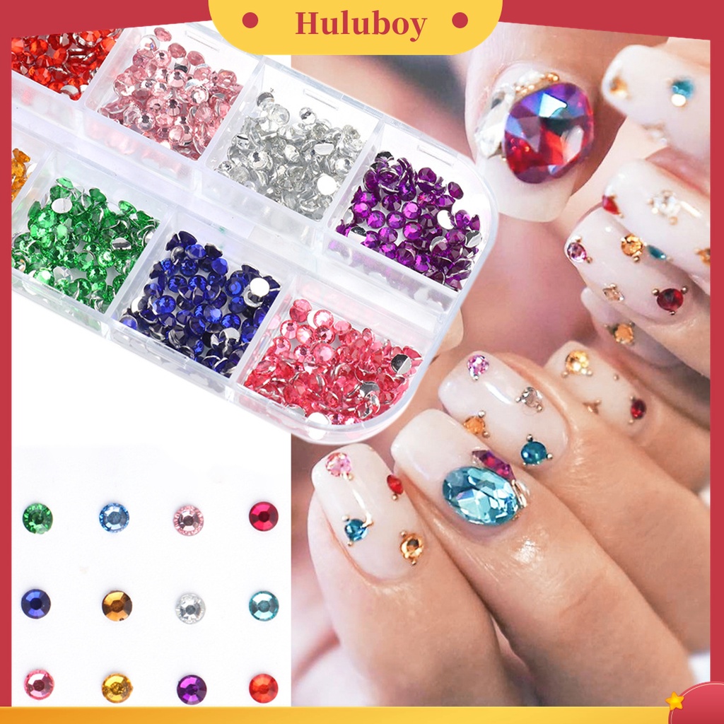 Huluboy Huluboy♡ Berlian Imitasi 3D Ukuran 3mm Untuk Dekorasi Nail Art