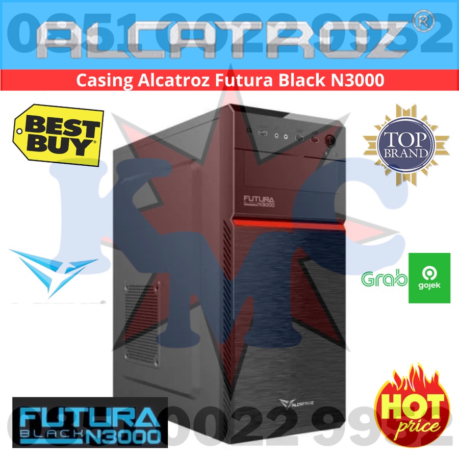 CASING ALCATROZ FUTURA BLACK N3000