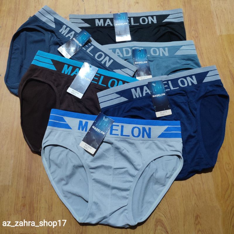 [Satu kotak isi 3pc] Sempak Pria dewasa / Celana dalam Madelon Seamless 3318/3319