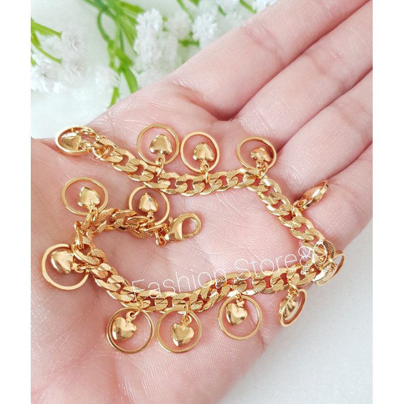 ready import bestseller xuping gelang love full rantai emas xuping premium import lapis emas