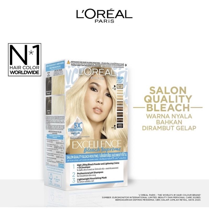 Jual LOREAL Excellence Bleach Supreme Shopee Indonesia