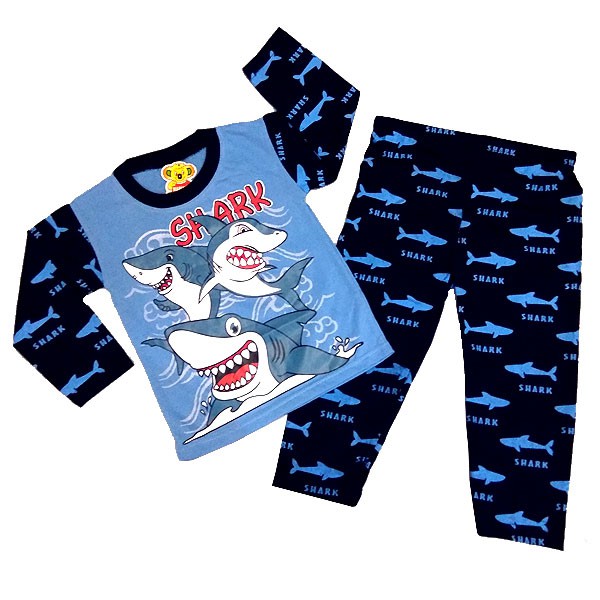 SHARK 0 10 Tahun MARUNO Baju Tidur Piyama Anak Murah SHARK 0 10 Tahun MARUNO Baju Tidur Piyama Anak Murah