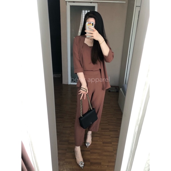 Novela set pants benir apparel-nutella