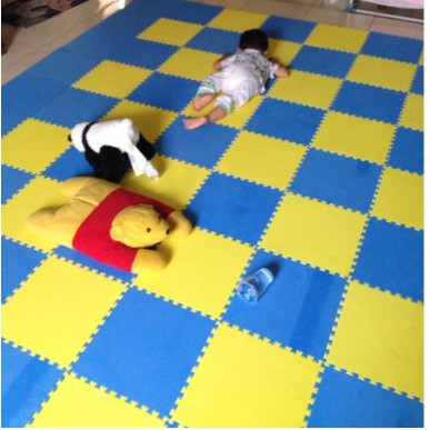 Matras Puzzle - Eccomat Polos Alas Lantai Bayi - Tikar Karpet Puzzle 25x25x1 cm