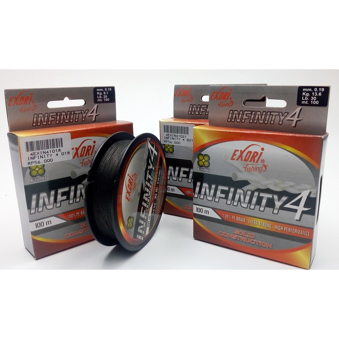 Fishing Line / Senar Benang Pancing PE Exori Infinity4 0.25- 0.33 mm