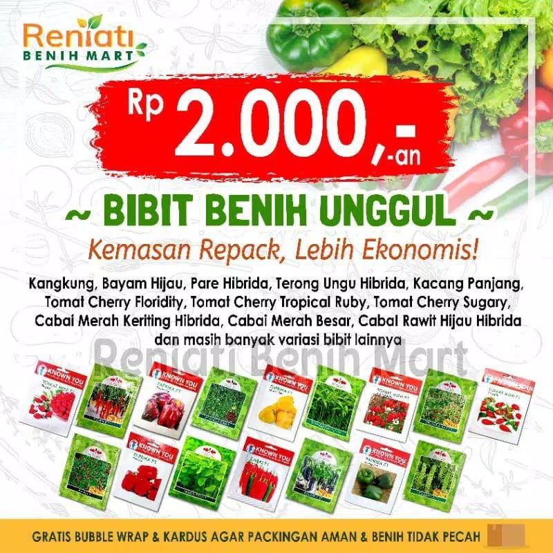 Benih sayuran dan buah / bibit sayuran hidroponik / benih sayur pemula / bibit sayuran unggul