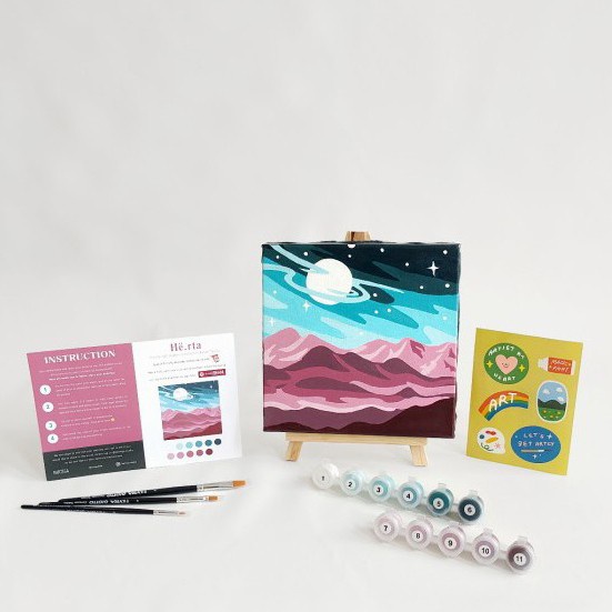 

Bartega Paint by Number Kit: Hë.rta (Special Collaboration with Jago) - With Easel
