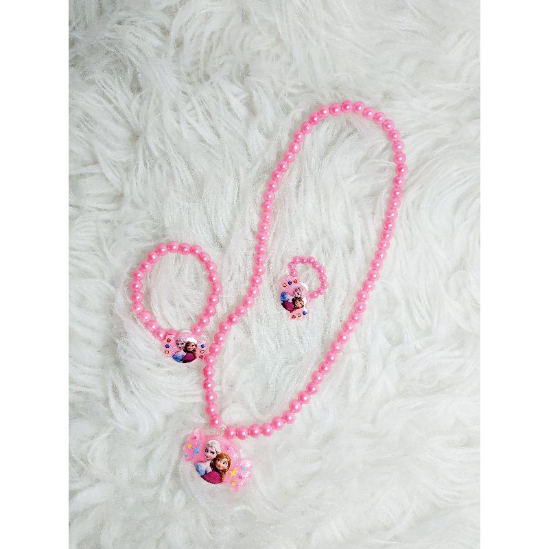 CPM07 Kalung Gelang Cincin Plastik Mix Frozen Candy/Mickey