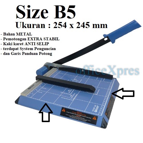 

Alat Pemotong Kertas B5 / Alat Potong Kertas Origin B5 / Paper Trimmer