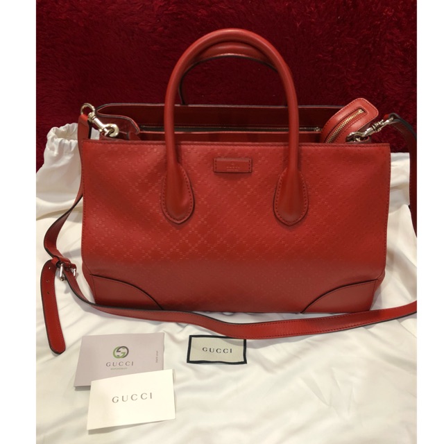 Preloved Red Gucci Hand Bag / Tas Gucci Merah