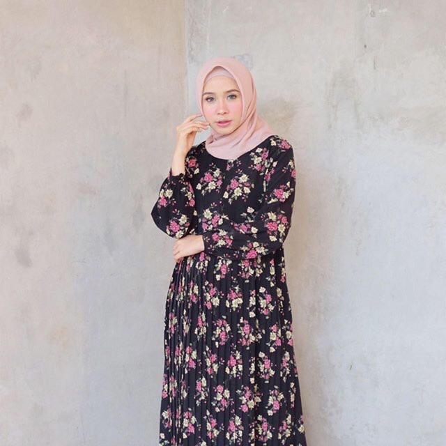 dress plisket bangkok FLORAL PLISKET