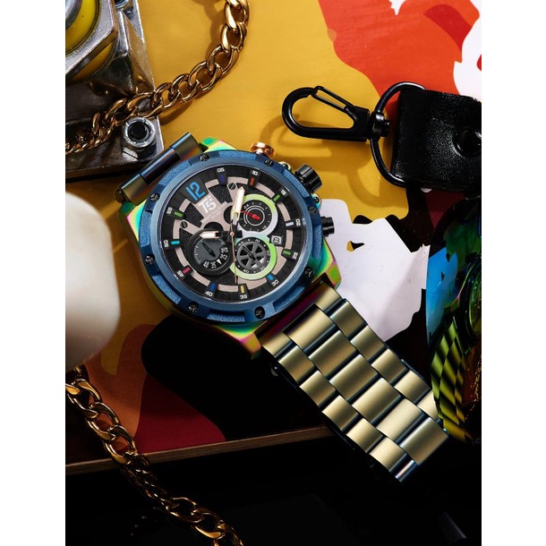 Jam T5 H 3867 steel set edition bergaransi