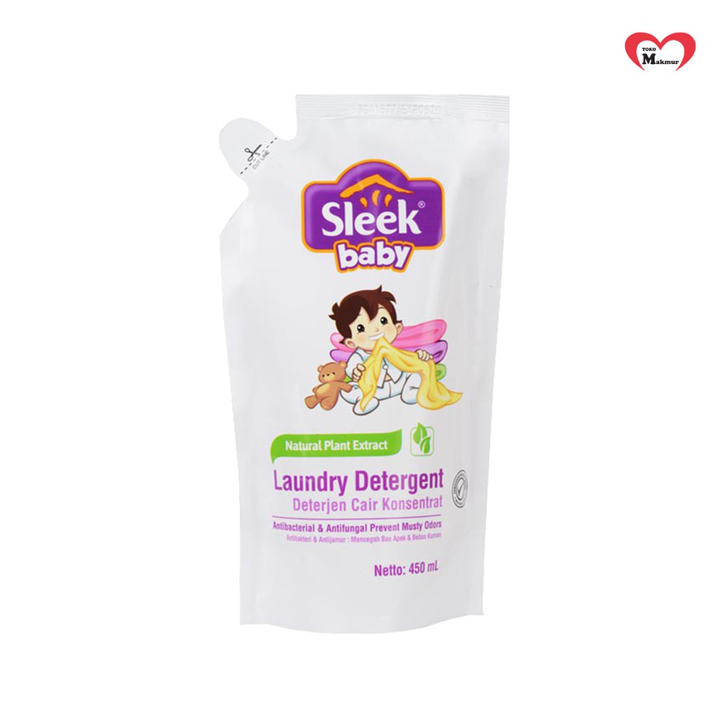 Sleek Laundry Detergent Refill 450Ml Dan 900Ml (Khusus Gojek Surabaya) / Toko Makmur Online