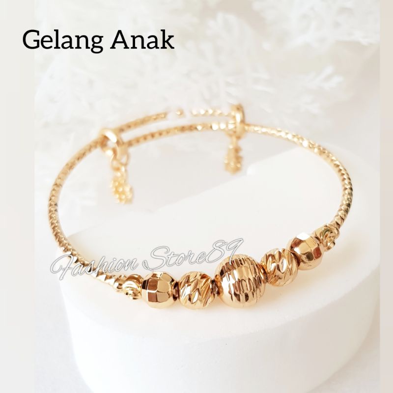 Gelang bangle Anak Xuping perhiasan anak gelang bangle replica emas bahan xuping import fashion