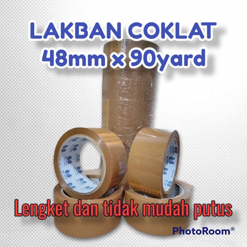 

Lakban OPP Coklat 48mm x 90 yard merk My Tape. Kualitas Setara Daimaru.