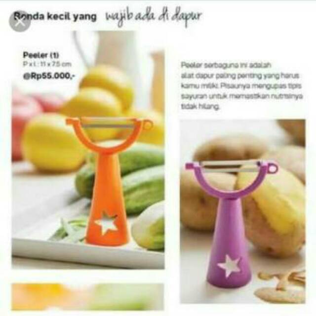 Peeler pengupas buah sayur tupperware