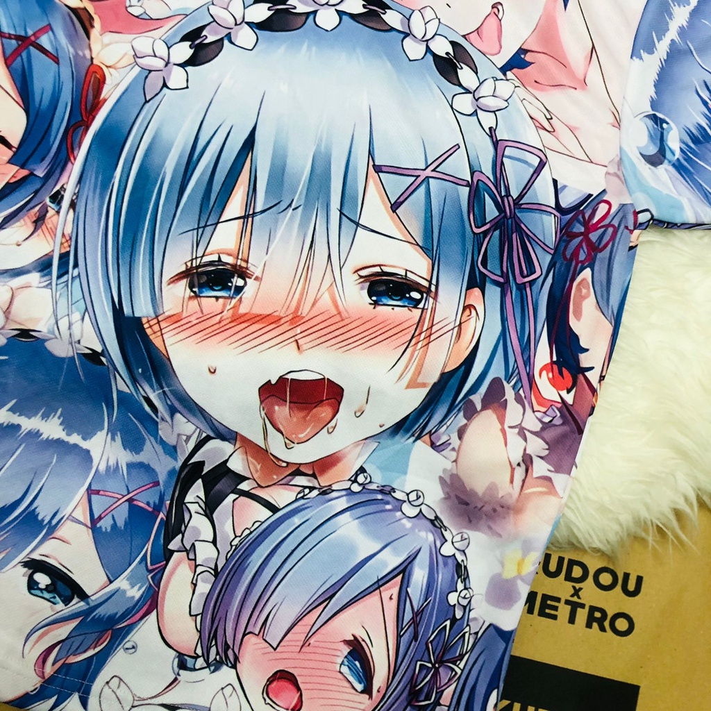 Tshirt Ahegao Rem Anime Manga Re Zero Dryfit Premium