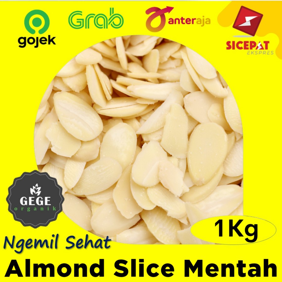 

1kg Kacang Almond Mentah Slice