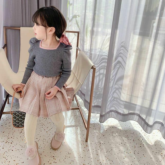 EMELYN BALLON TOP/ATASAN ANAK MODEL KOREA LENGAN BALON/ BLOUSE ANAK KOREA LENGAN BALON BIG BOW/GAMIS