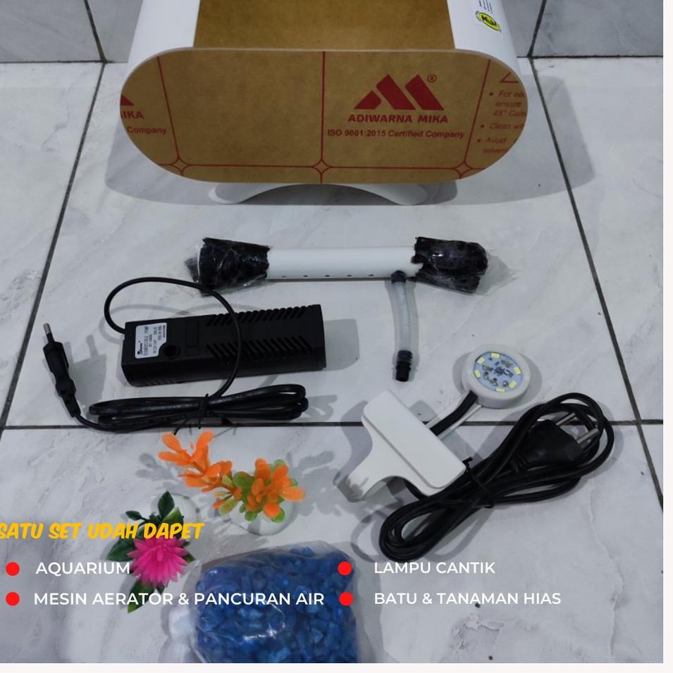 Serbuuuu.. [COD]TERMEWAH  1 SET AQUARIUM MINI AKRILIK AIR MANCUR PIPA PVC POMPA FILTER SIRKULASI AIR