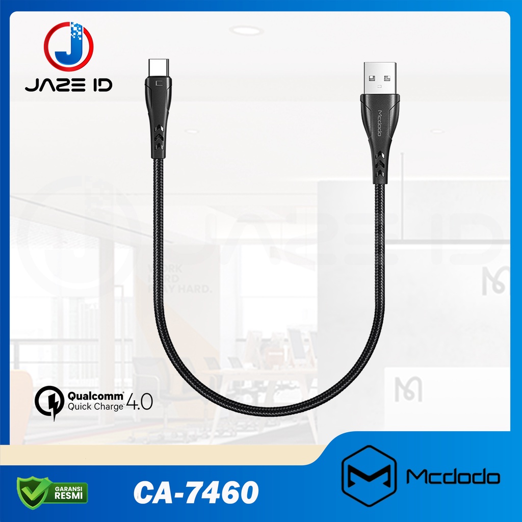 MCDODO CA-7460 Cable Power Bank Type C Quick Charge 4.0 3A Kabel 20cm