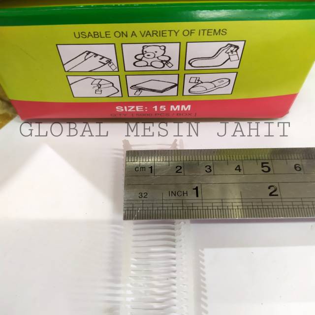 1 Tag Pin Anak tembak Kualitas Bagus ukuran 15 / 25 / 35 mm Hang Tag Top Pin Original GBL-5