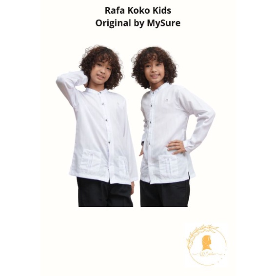 Rafa Koko Kids, Koko anak, Koko lengan panjang, Koko anak premium, Koko MySure, Koko putih