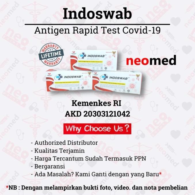 Ready Stock Alat Rapid Test Antigen Indoswab (Swab) Majdinafhi