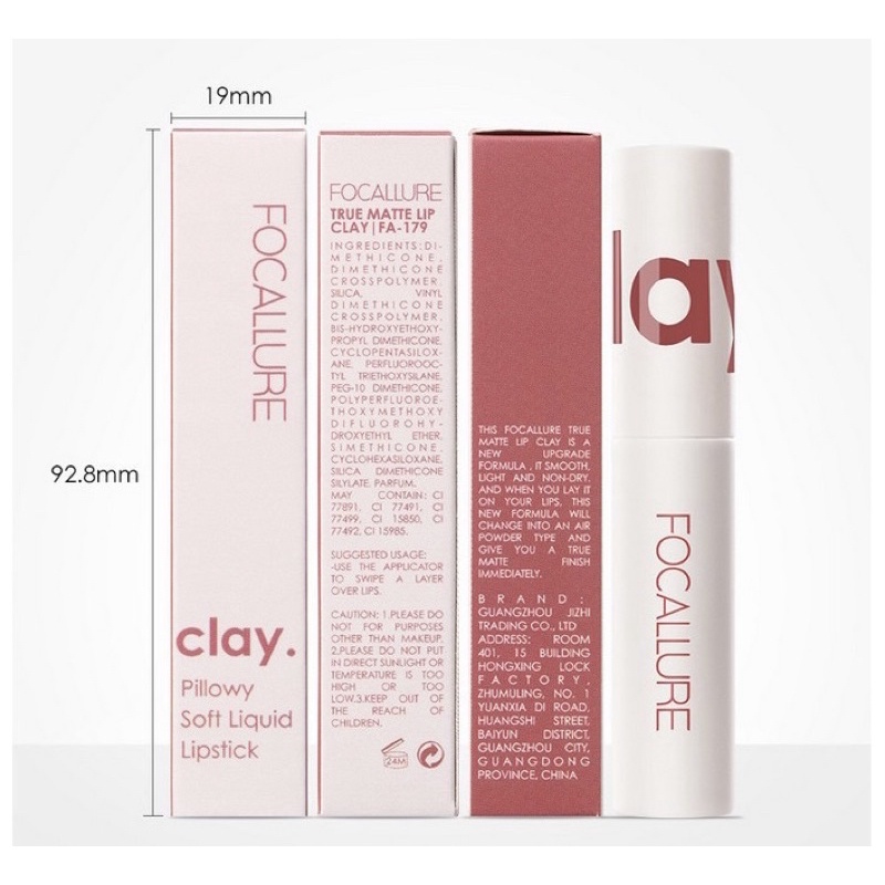 (READY &amp; ORI) Focallure True Matte Lip Clay FA179 FA 179 lipclay lipcream silky velvet waterproof terbaru viral