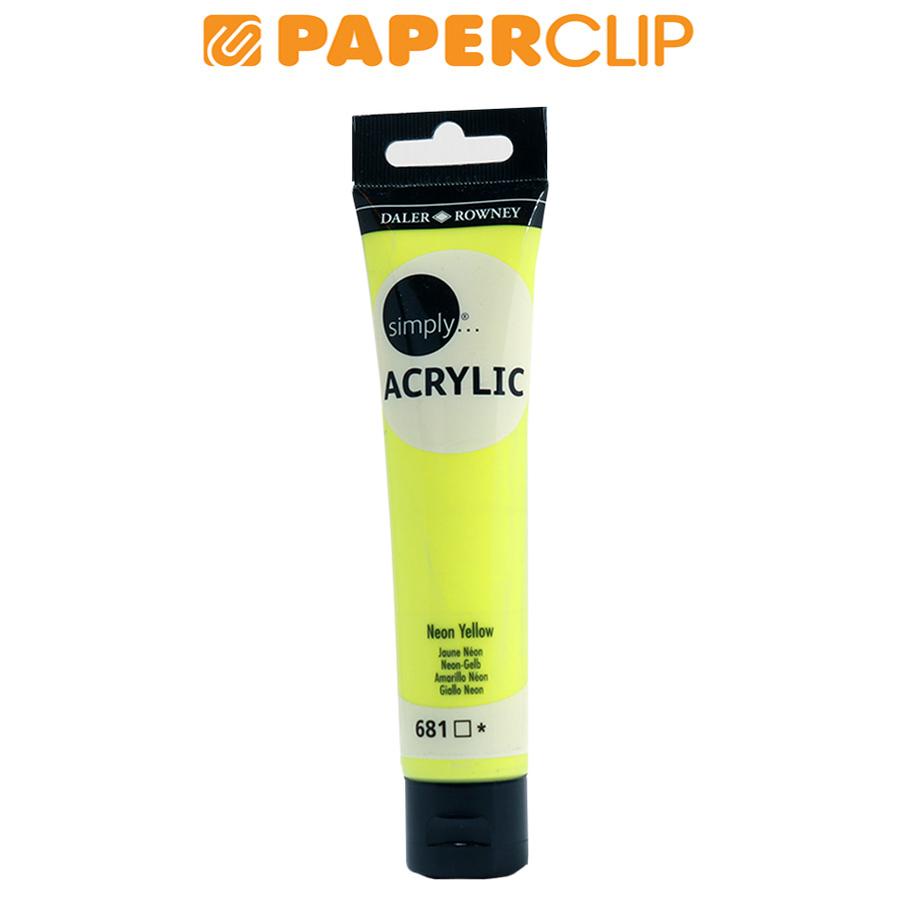 

ACRYLIC COLOR SIMPLY 75ML SL NEON YELLOW