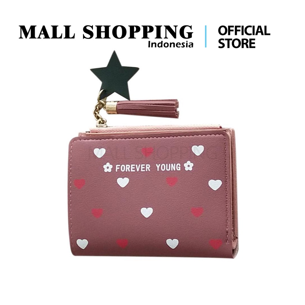 (COD) Dompet Lipat Wanita Dompet Kartu Dompet Cantik MALL SHOPPING