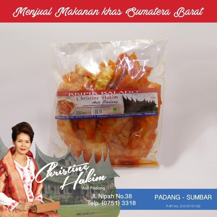 

MURAH Keripik Singkong Balado Panjang Oleh2 Khas Padang Christine Hakim 250g