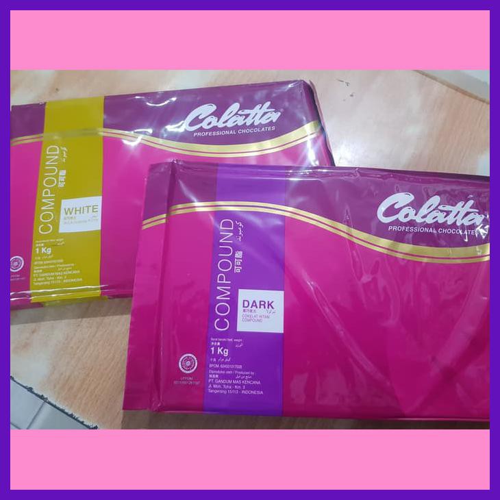 

COLATTA DARK COMPOUND 500GR REPACK POTONGAN / COKLAT DCC +/- 500GR