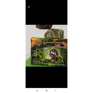 Senter Kepala Dony 303 Senter Super Terang Sinar Kuning Senter Dony Ms 303