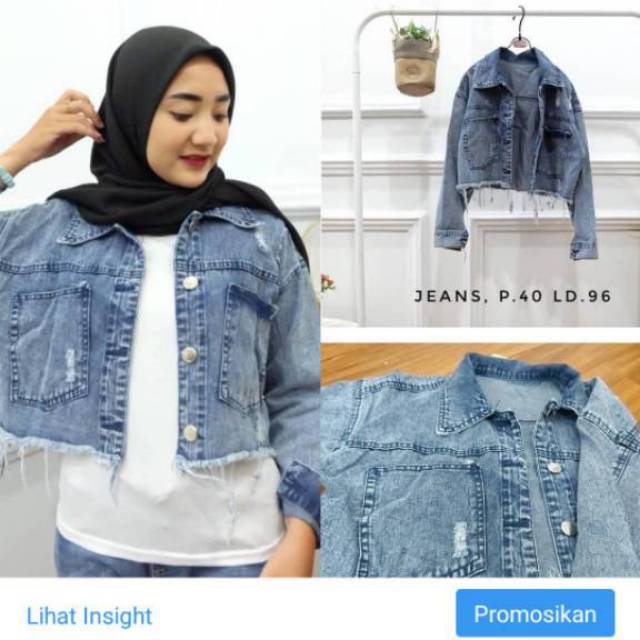 Cropped jeans - long tunik tribal