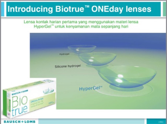 Bio True 15 Pasang Bausch+Lomb Daily Softlens Bening Harian