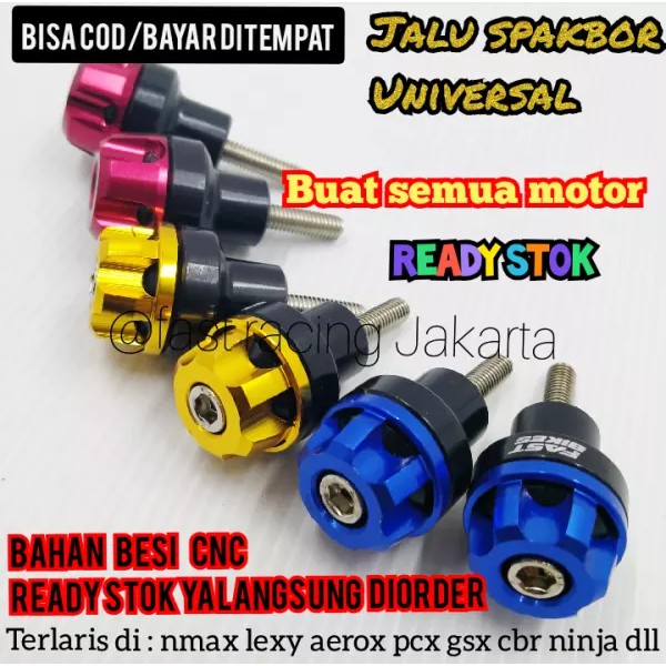 Jalu Baut Slebor / Spakbor Cnc Variasi Motor Untuk Semua Motor Warna