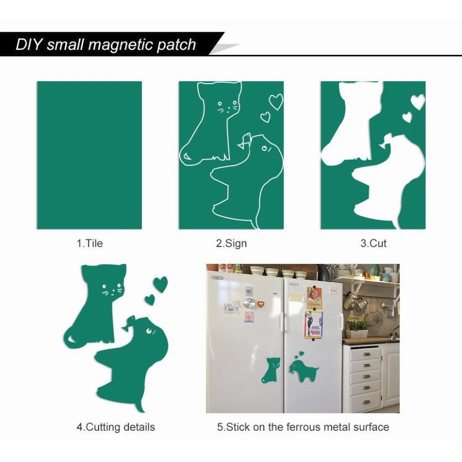 A3 Magnetic Sheet Kertas Magnet Gunting Tempel Kulkas Tebal 0.8mm 2xA4