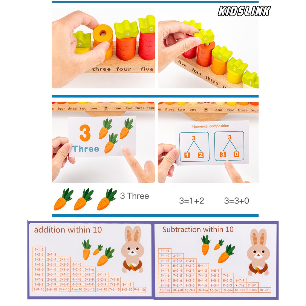 Mainan Edukit Matematika Edukasi Anak Block Berhitung Balancing Game Lucu Toys Kayu