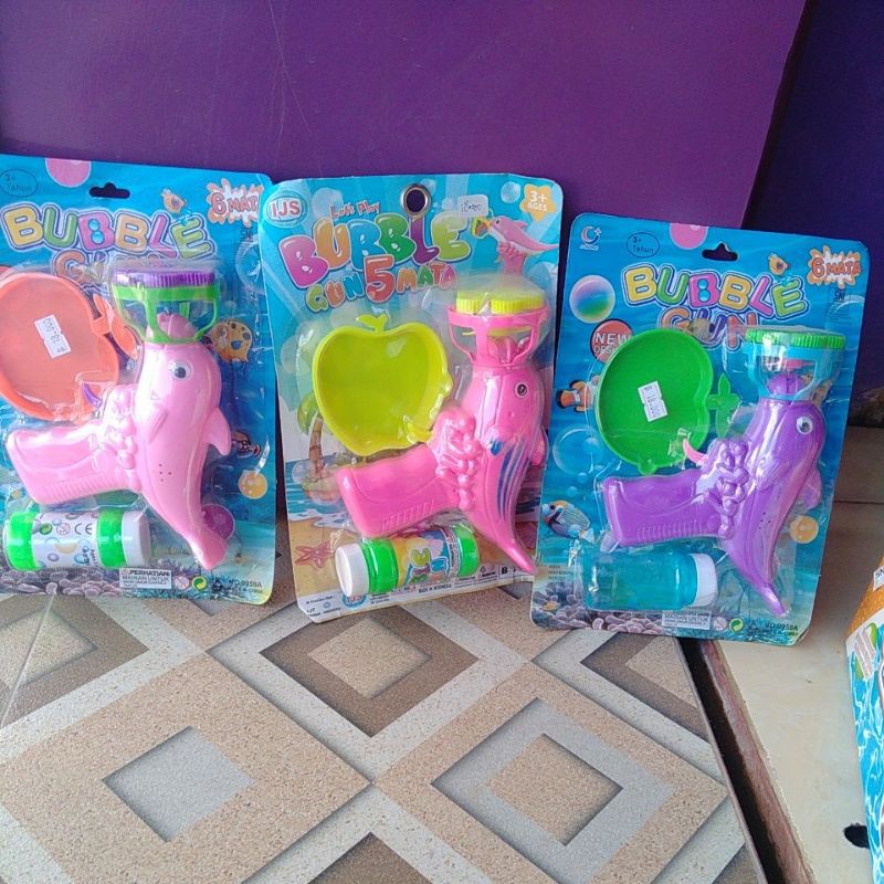 Pistol Mainan Bubble Sabun / Tembakan Balon sabun / Pistol balon mainan anak