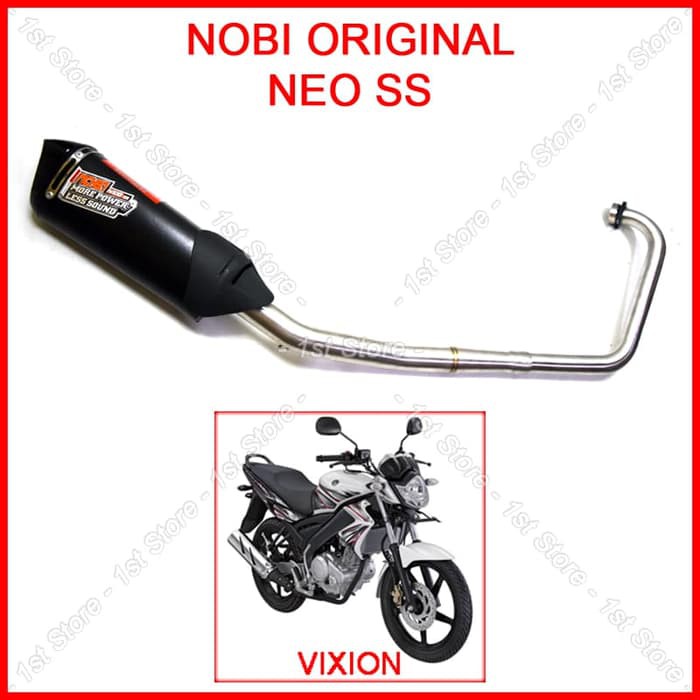 BARANG TERBAIK Knalpot Racing NOBI Neo SS DualSound Vixion Old V-ixion Full Set NOB1 racing balapan