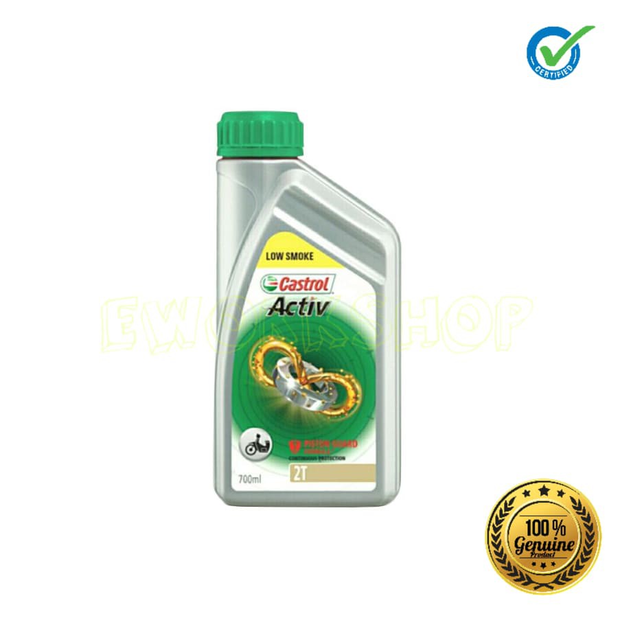 OLI SAMPING CASTROL AKTIV 2T LOW SMOKE 0,7 L 100% Original Product