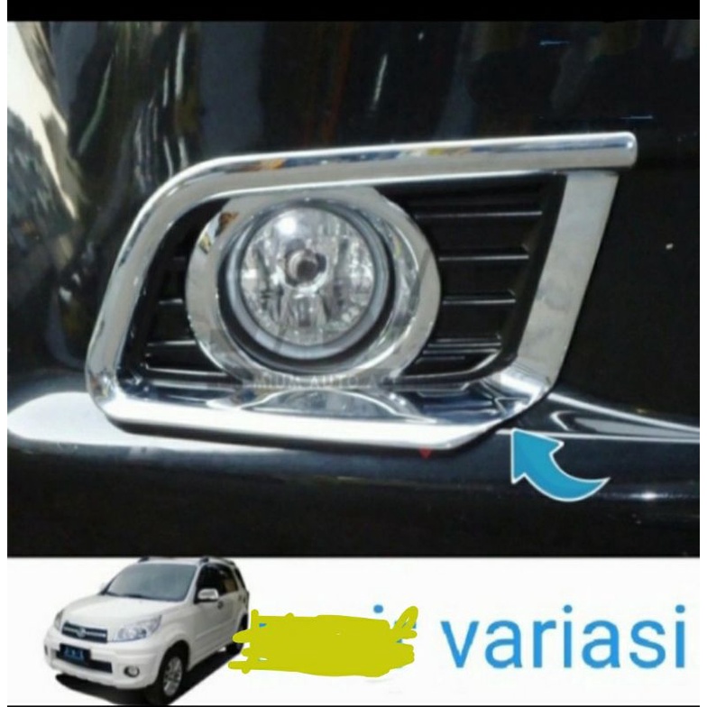 Cover Foglamp New Rush Terios 2008-2012 Ring Foglamp Chrome