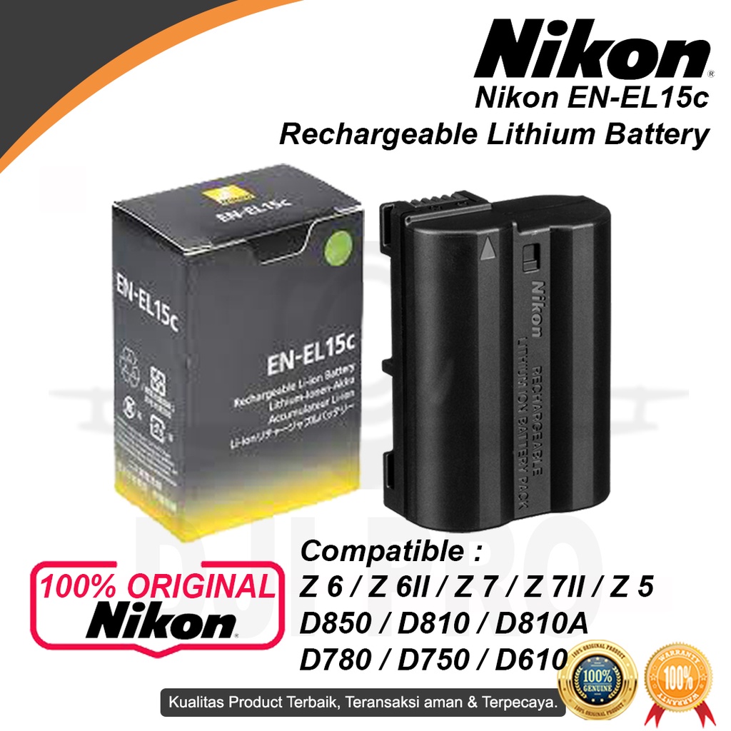 Nikon Battery EN-EL15c Rechargeable Baterai - Batre Original Z6 - Z7