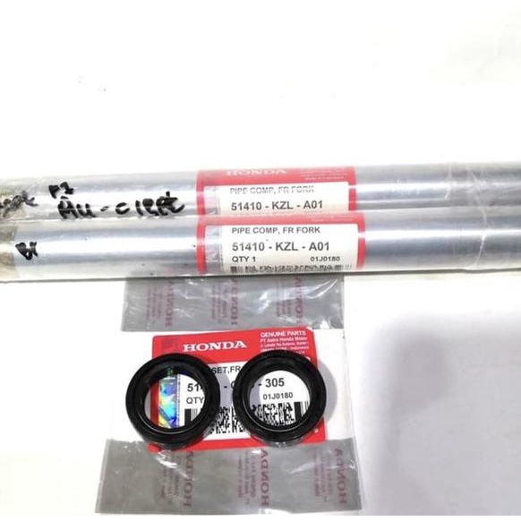 AS PLUS SEAL SHOCK DEPAN SEPASANG HONDA BEAT FI - SCOOPY FI - VARIO 125 150 KZL ORI