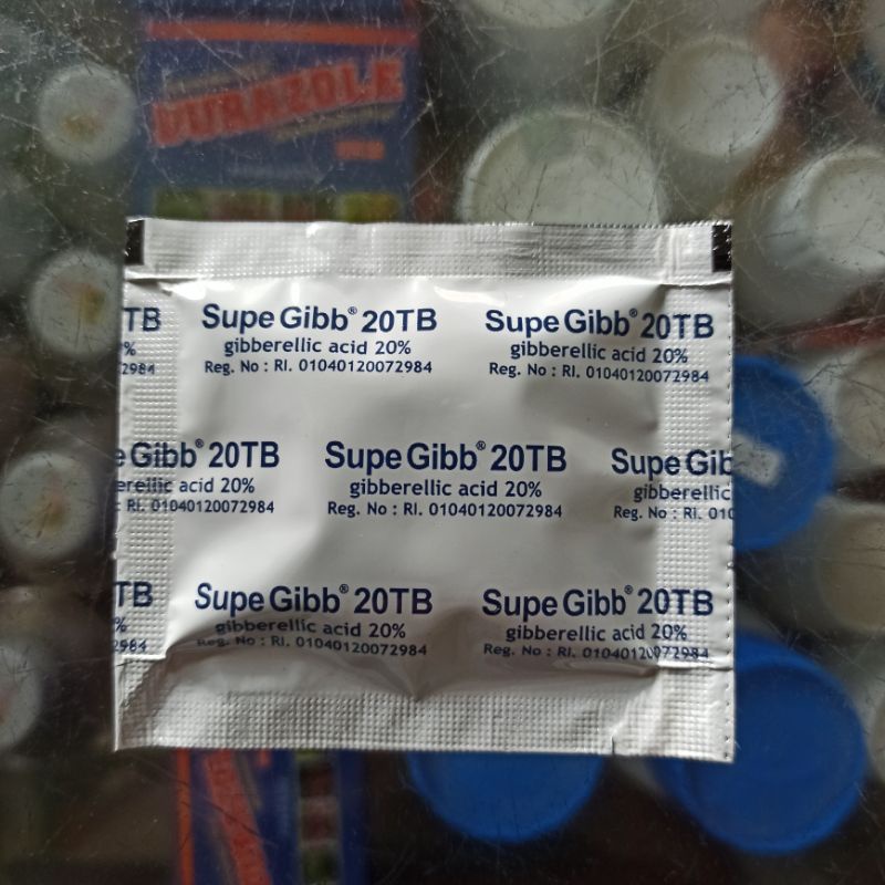 SUPE GIBB 20 TB 5 GR ZAT PENGATUR TUMBUH ASAM GIBERELAT ( GA3 20%) TABLET