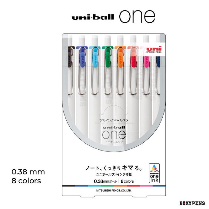 

Uni-ball One Gel Pen - 8 Color Set