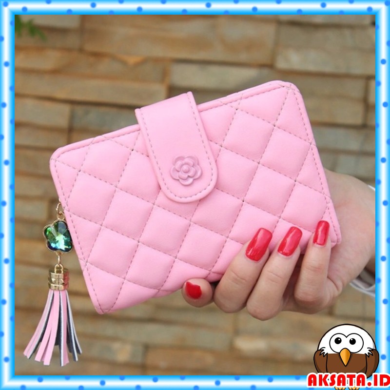 Dompet Lipat Wanita / Dompet Wanita Lipat Resleting D889 Ukuran 18 x 12 cm