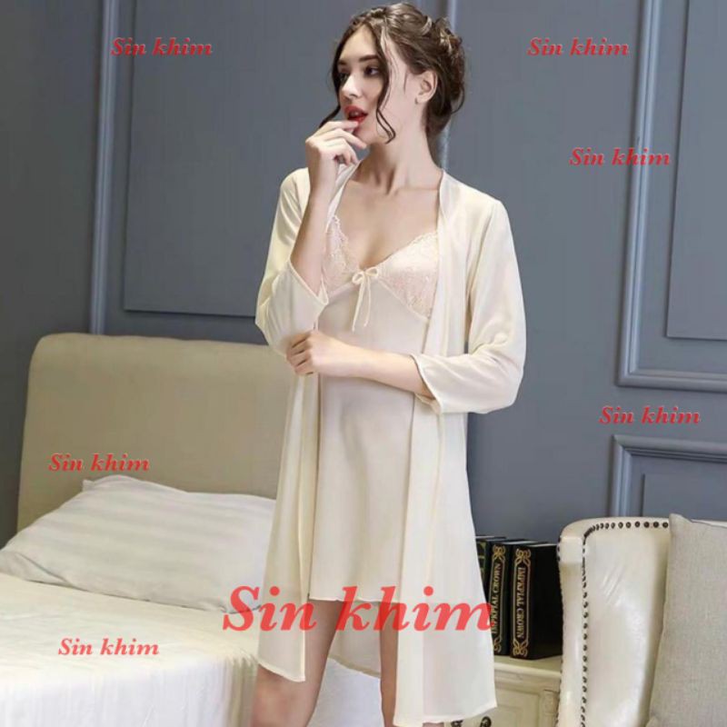 Lingerie Kimono Seksi Murah Polos/Import Transparan Sifon